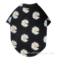 Print Clothes Comfortable Pet Cotton Daisy Shirt